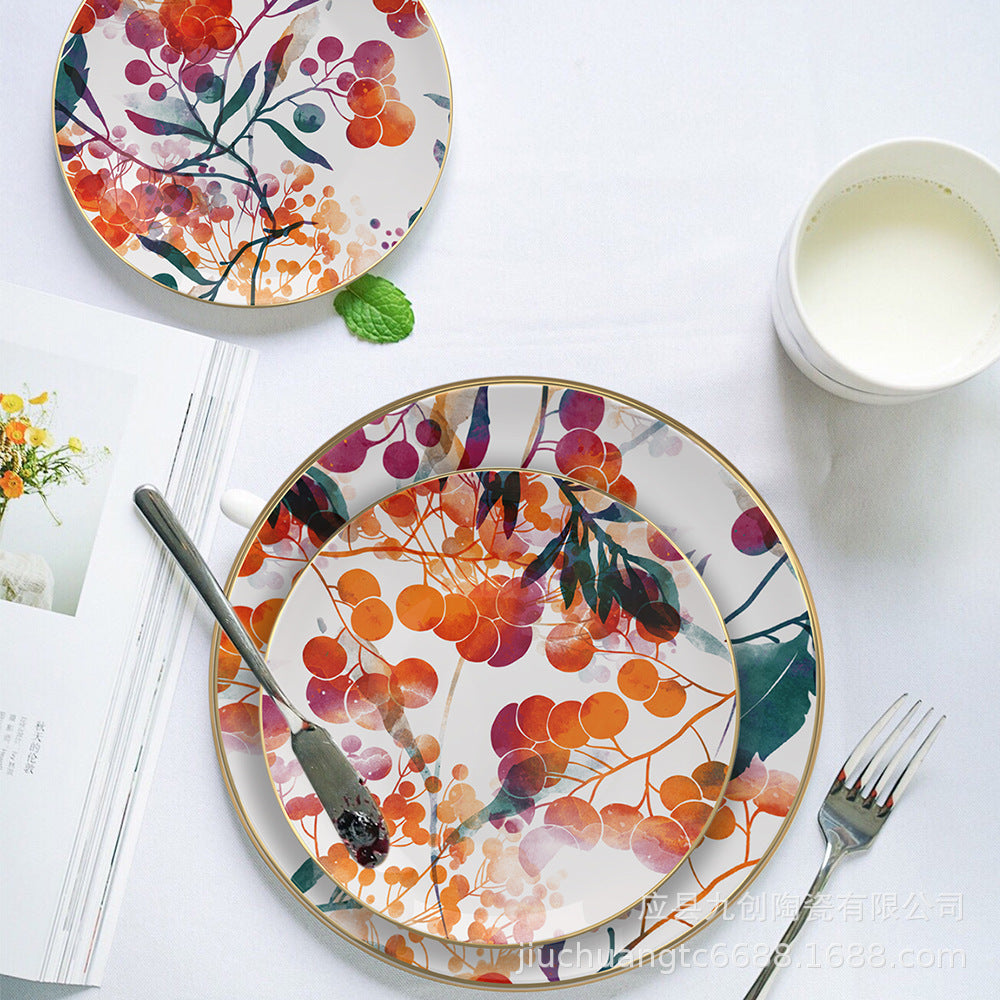 Sienna Botanicals Bone China Artistic Floral Tea Set for One – Teapot & Cup Set