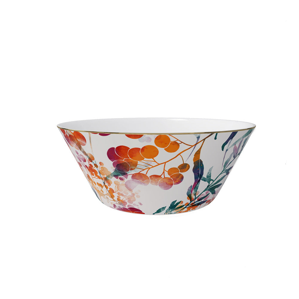 Sienna Botanicals Bone China Artistic Floral 15‑Piece Tea Set for Two – Hosting Set