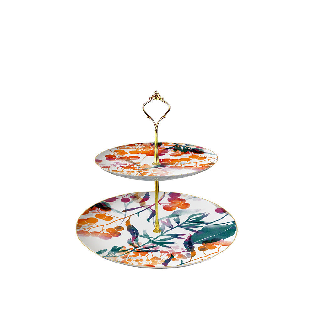 Sienna Botanicals Two-Tier Dessert Stand