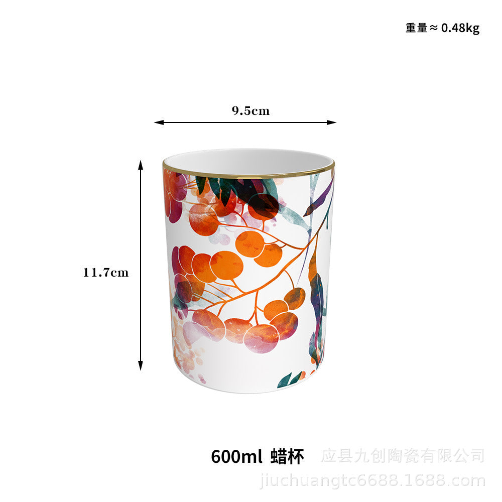 Sienna Botanicals Fine Bone China Artistic Floral Sugar Bowl