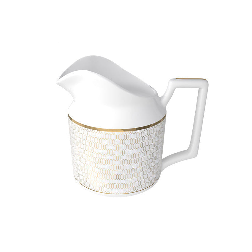 Nouvelle Or Lys Bone China 5‑Piece Tea Set for Two – Essential Teapot & Cup Set