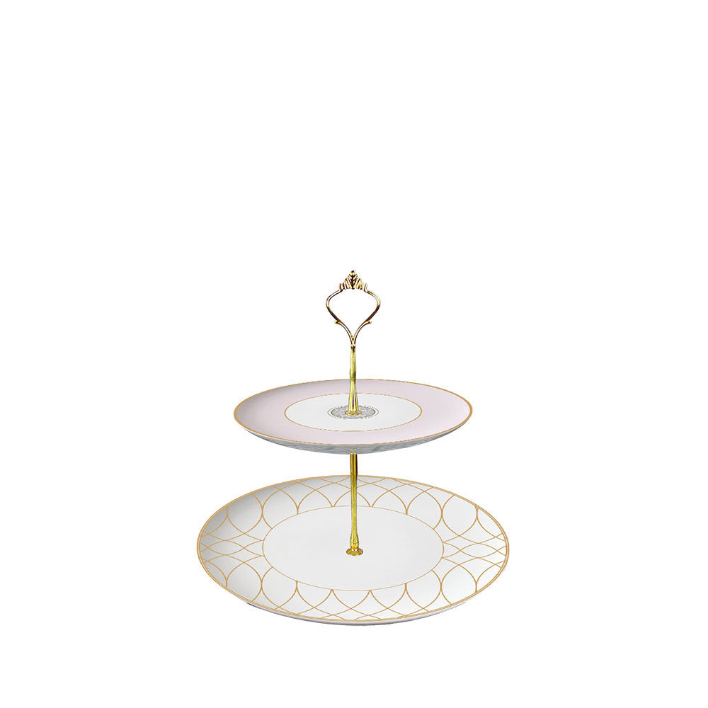 Luxe Ivory Lattice Bone China Geometric 5‑Piece Tea Set for Two – Essential Teapot & Cup Set