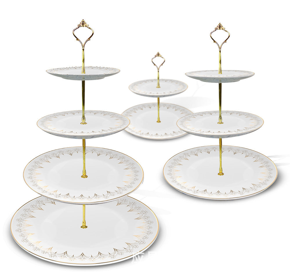 Lumière Arc Fine Bone China Gold Art Deco 12.5-inch Oval Plate