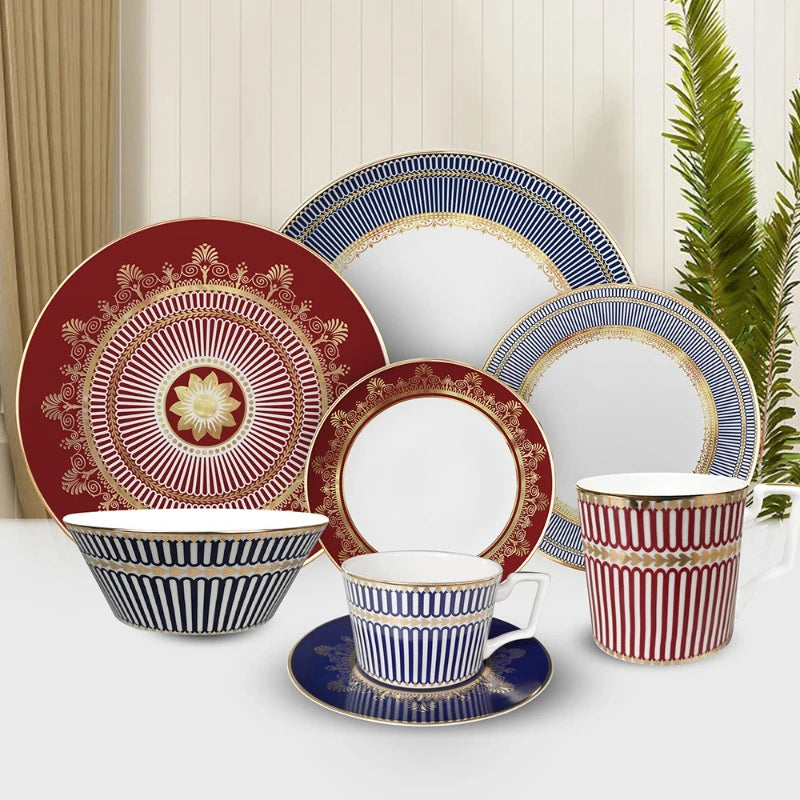 Regency Stripe Bone China Tea Set for One – Teapot & Cup Set