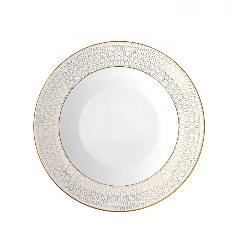 Nouvelle Or Lys Fine Bone China 6.5‑Inch Side Plate – Rosemont Nouvelle Or Lys Fine Bone China 6.5‑Inch Side Plate – Rosemont