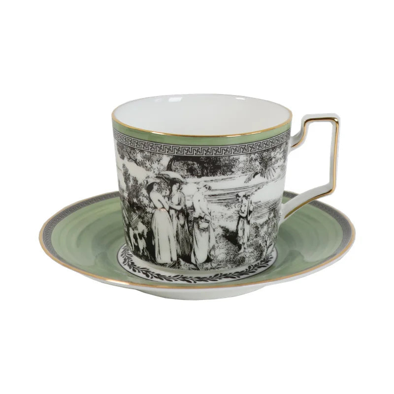 Woodland Toile Cup & Saucer Set - 275ml