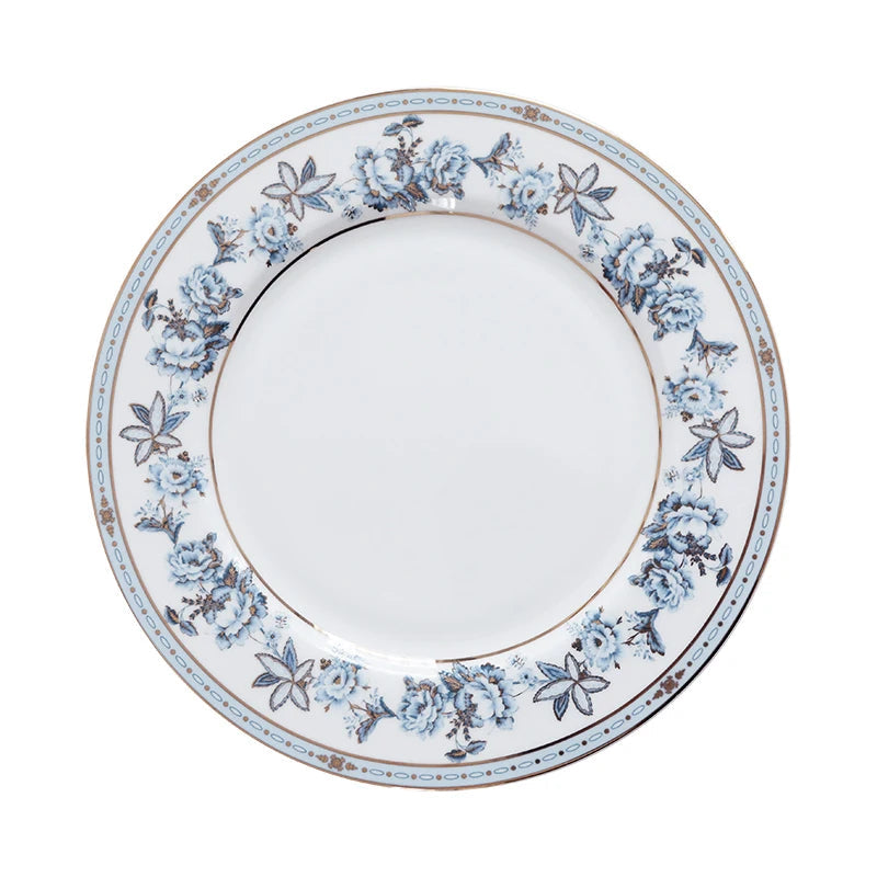 Moonlit Florals Bone China 5‑Piece Tea Set for Two – Essential Teapot & Cup Set