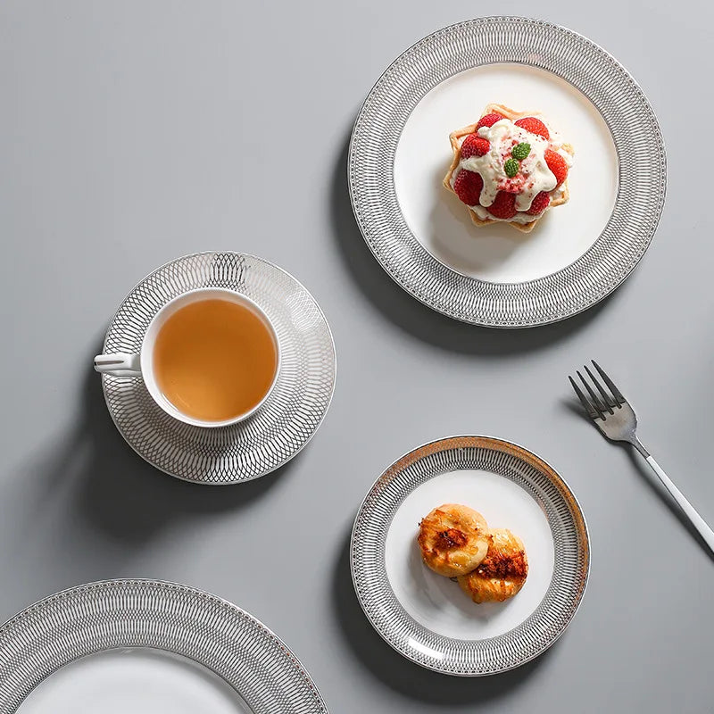 Winter Lodge Bone China 5‑Piece Tea Set for Two – Essential Teapot & Cup Set