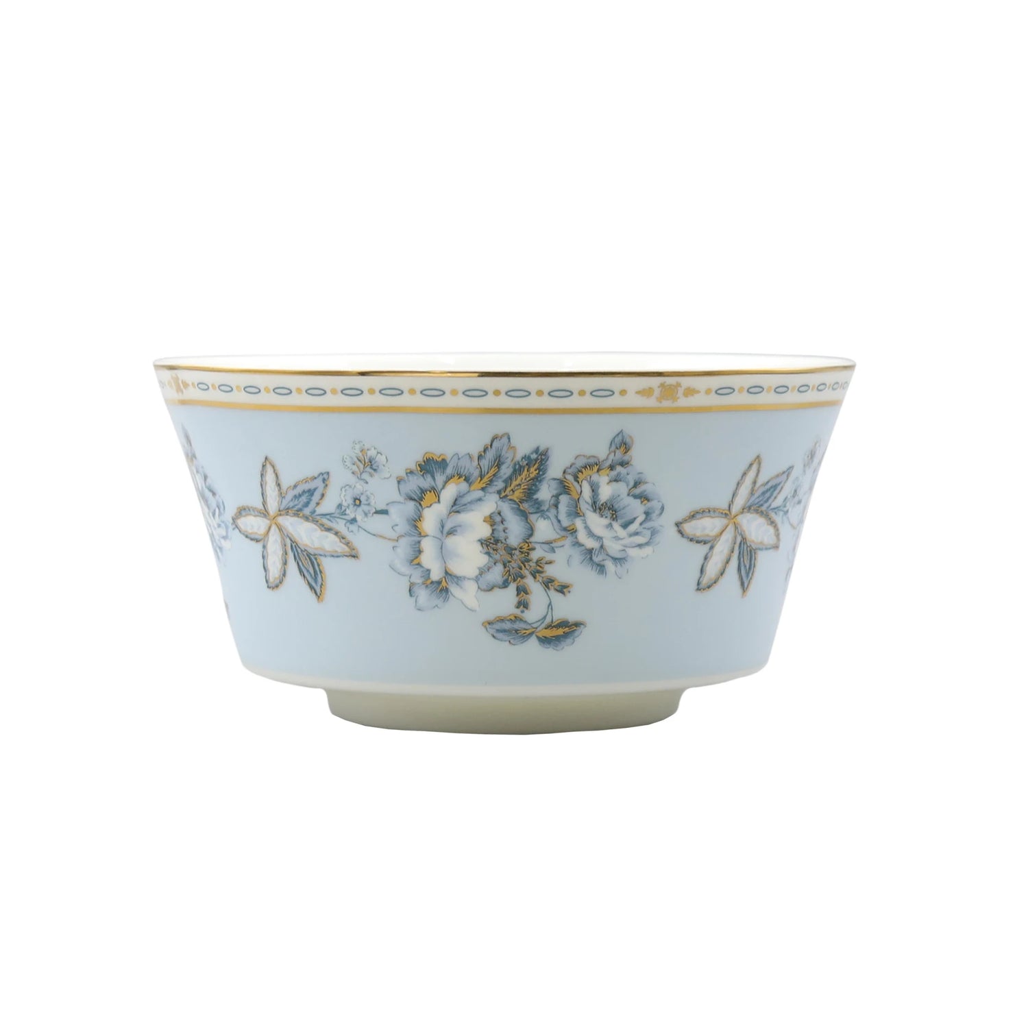 Moonlit Florals Bone China 5‑Piece Tea Set for Two – Essential Teapot & Cup Set