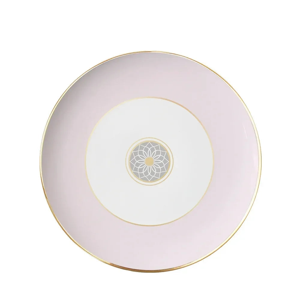 Luxe Ivory Lattice Bone China Geometric 5‑Piece Tea Set for Two – Essential Teapot & Cup Set