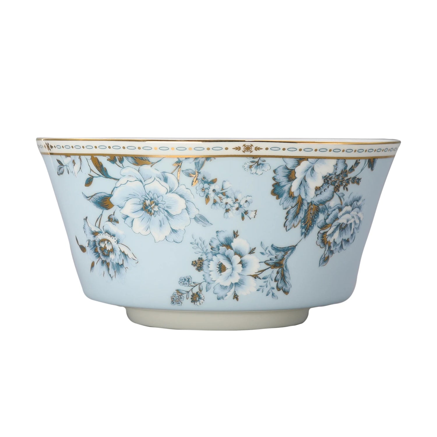 Moonlit Florals Bone China 5‑Piece Tea Set for Two – Essential Teapot & Cup Set