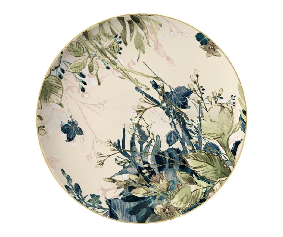 Elysian Garden Fine Bone China Four‑Tier Dessert Stand