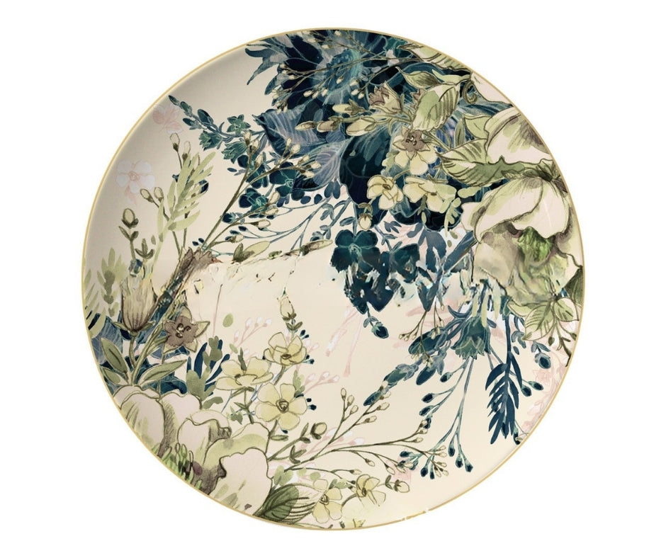 Elysian Garden Fine Bone China Four‑Tier Dessert Stand