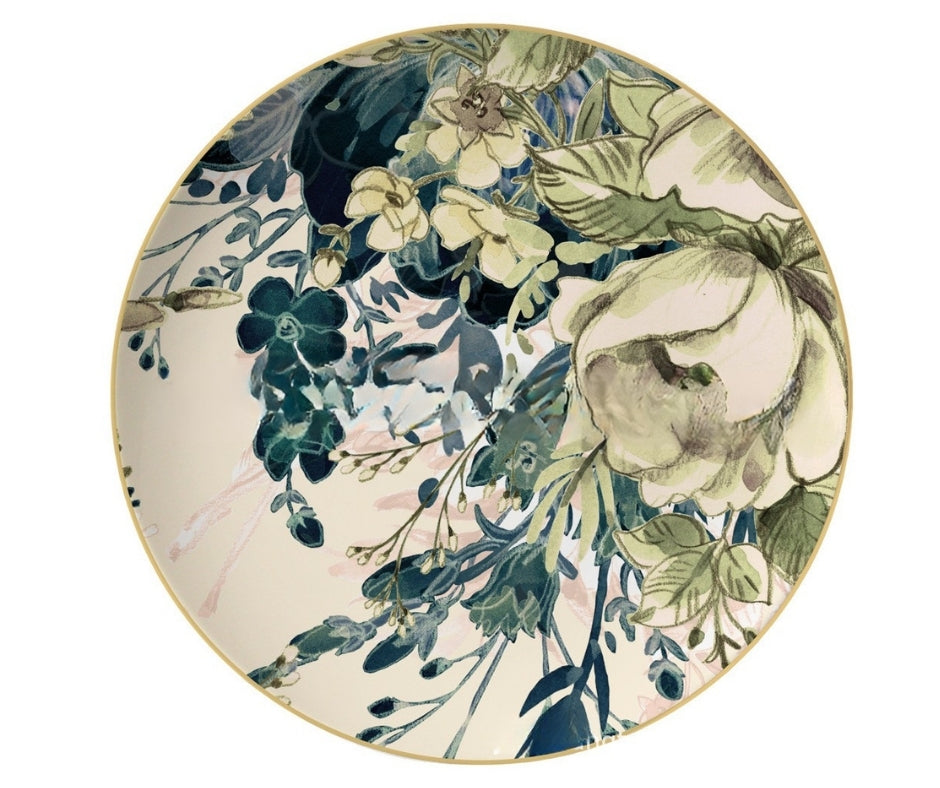 Elysian Garden Fine Bone China Four‑Tier Dessert Stand