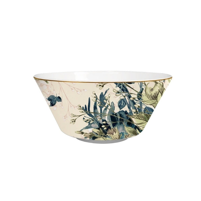 Elysian Garden Fine Bone China Four‑Tier Dessert Stand