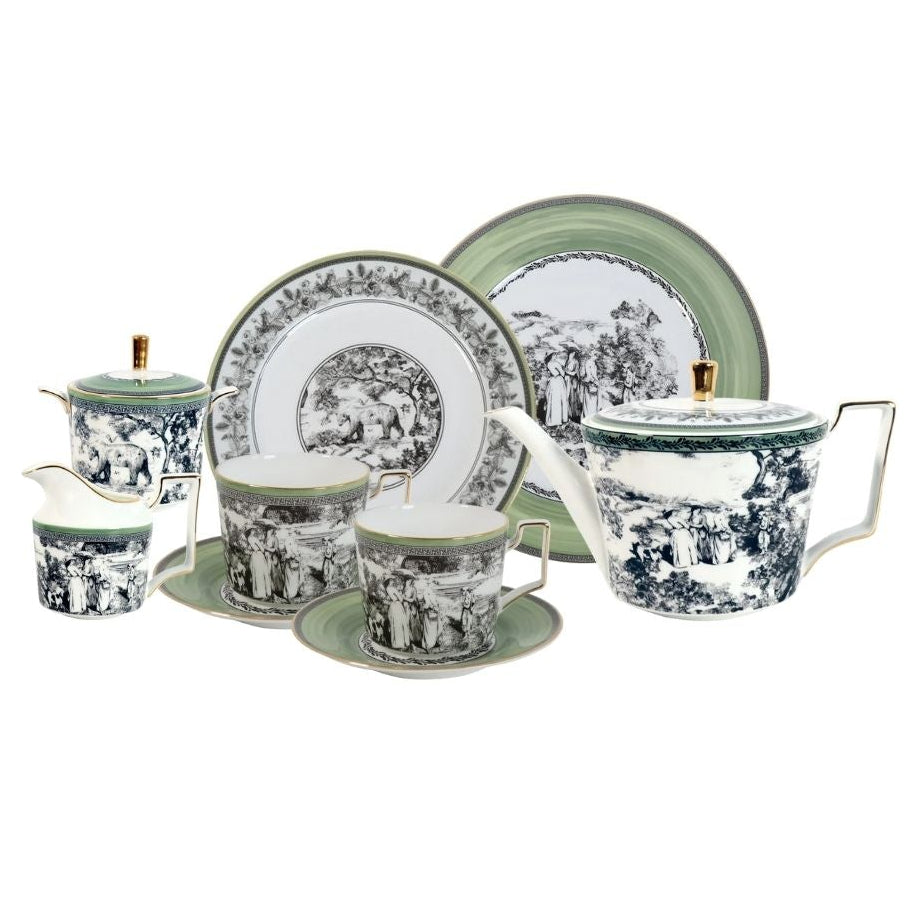Woodland Toile Set for Two - Table Set