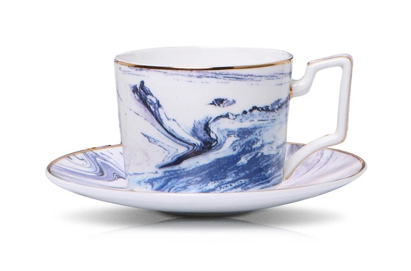 Aurora Marble Plate Set