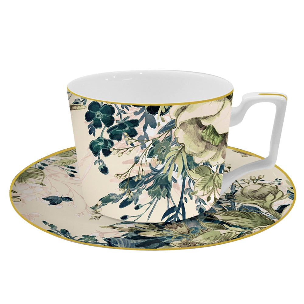 Elysian Garden Fine Bone China 10.5‑Inch Dinner Plate